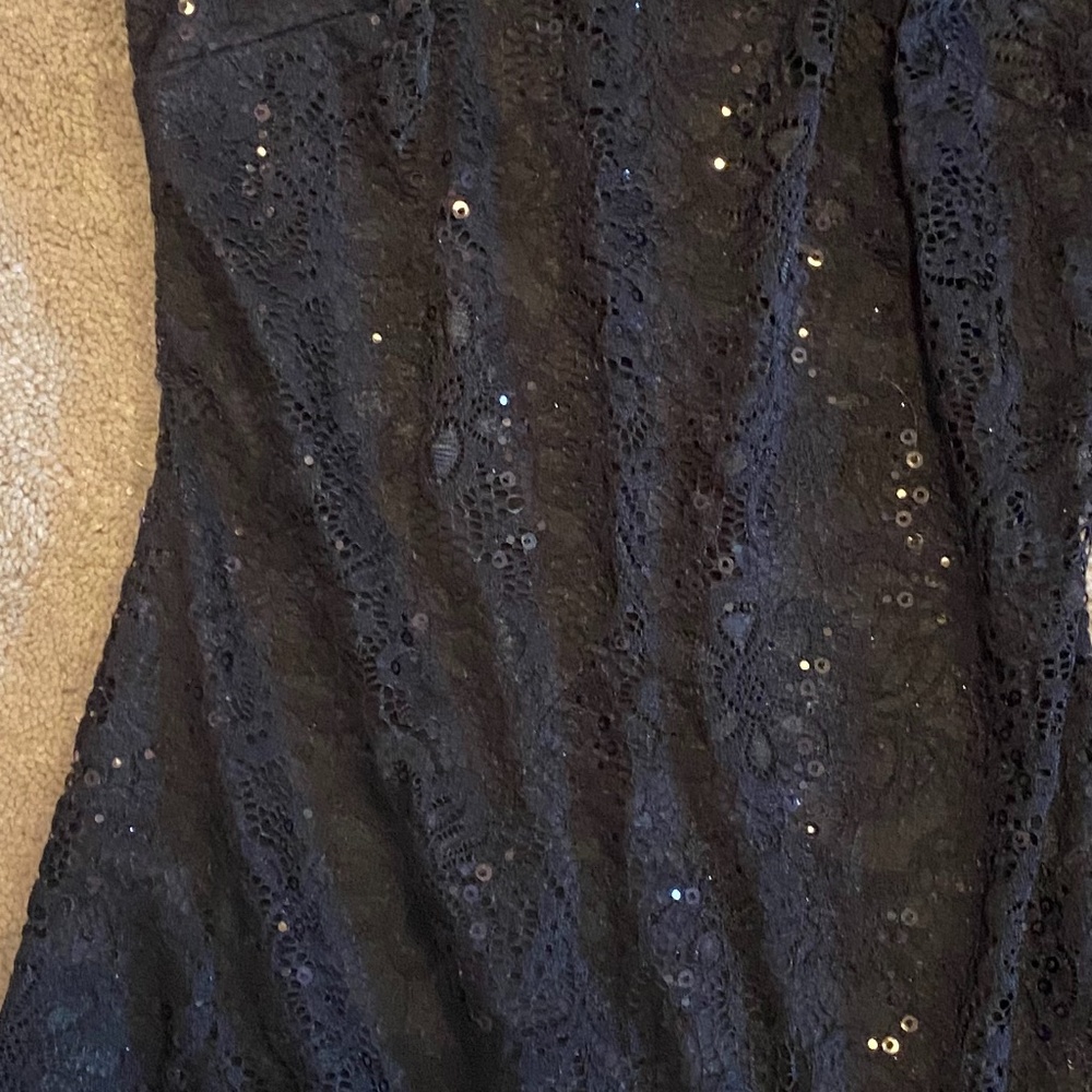 Cocktail hour black sparkly dress